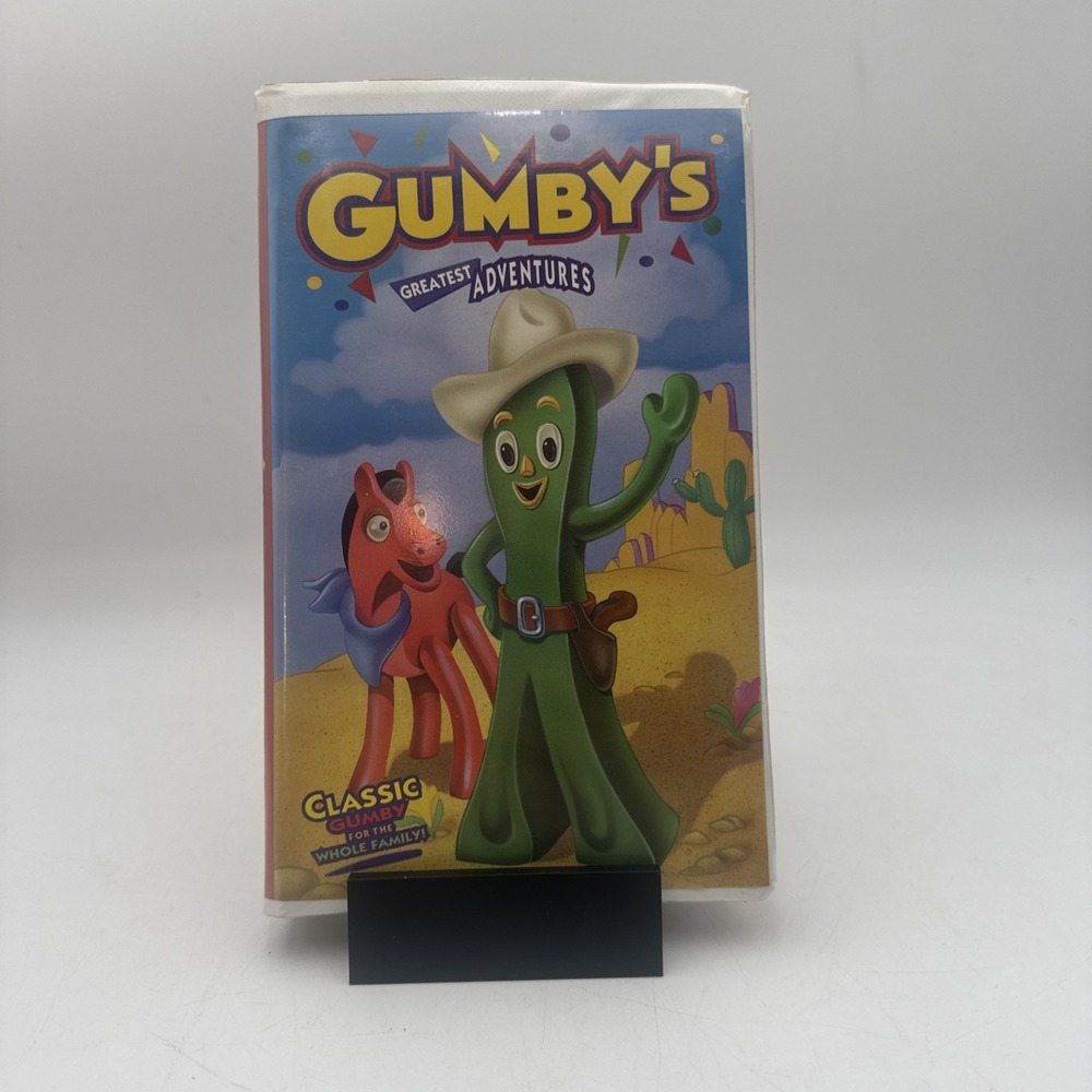 Gumby's Greatest Adventures VHS Movie Cartoon Classic Animated Film Pokey Kids